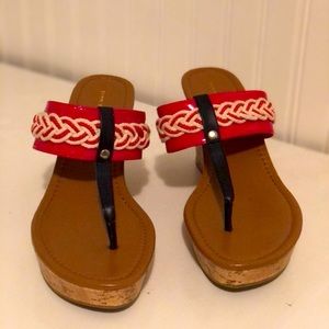 Tommy Hilfiger Cork Wedge Sandals